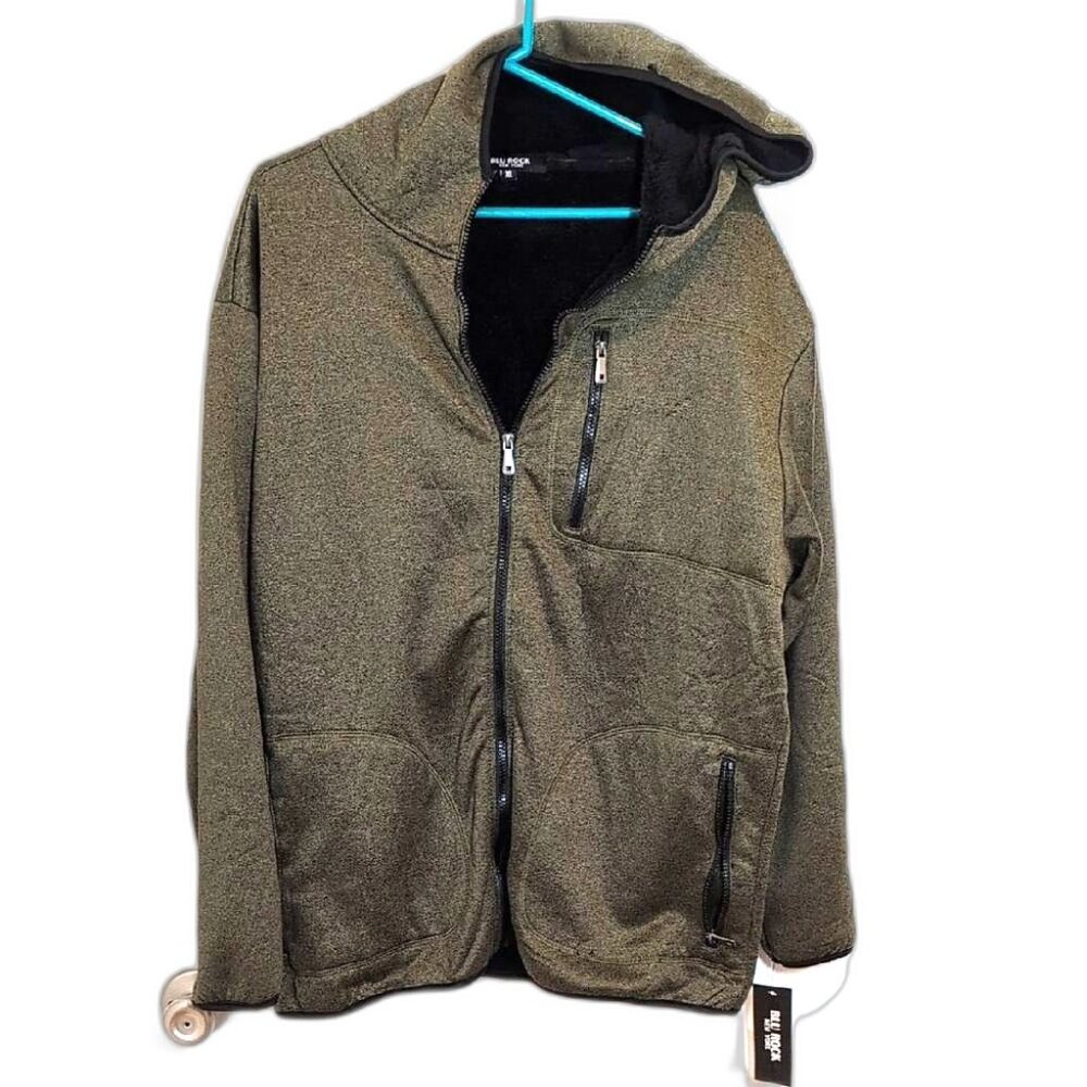 Blu Rock Men's Heather Green Performance Jacket